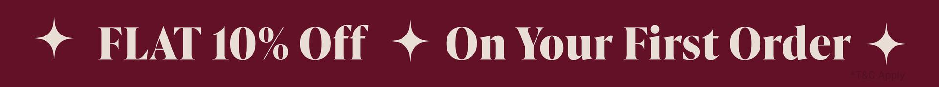 Flat 10% off now Live!