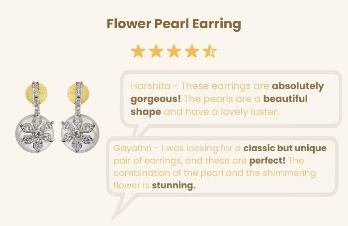 Flower Pearl Earring