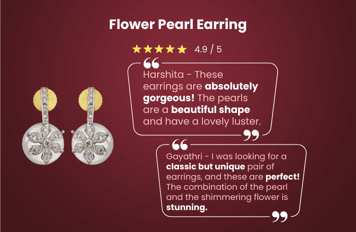 Flower Pearl Earring