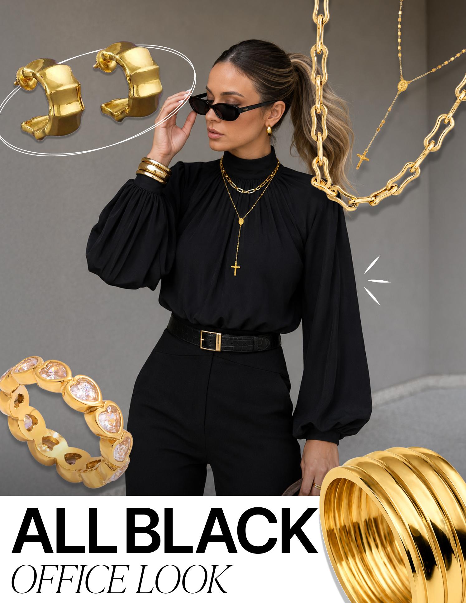 All black