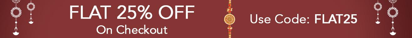 Site Wide Flat 25% OFF