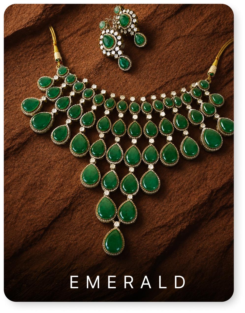 Shop wedding Emerald Jewellery at Eternz.