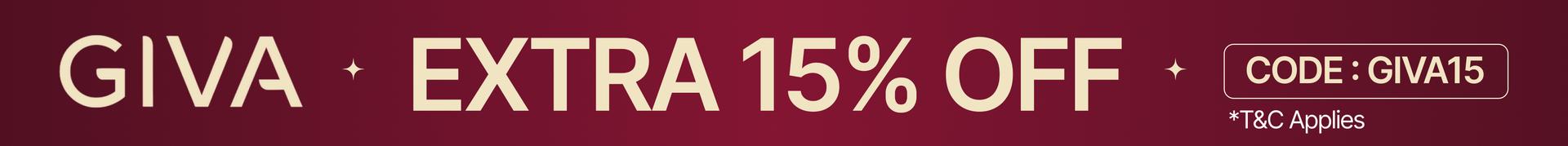 Extra 15% Off