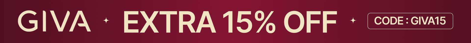 Extra 15% Off
