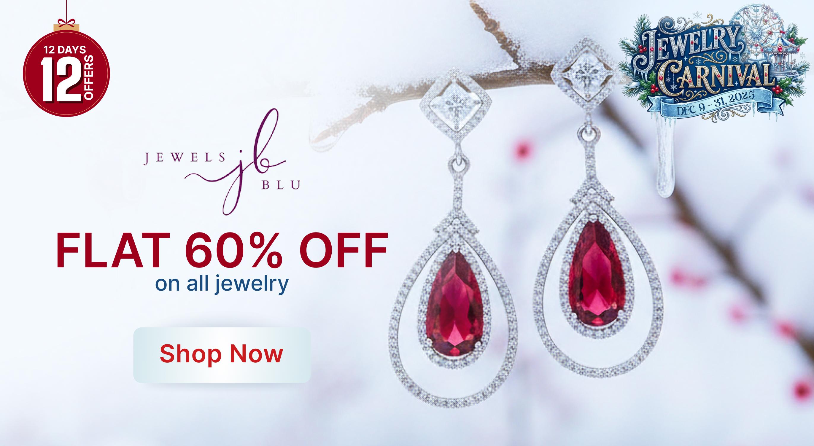 Jewels Blu flat 60% off