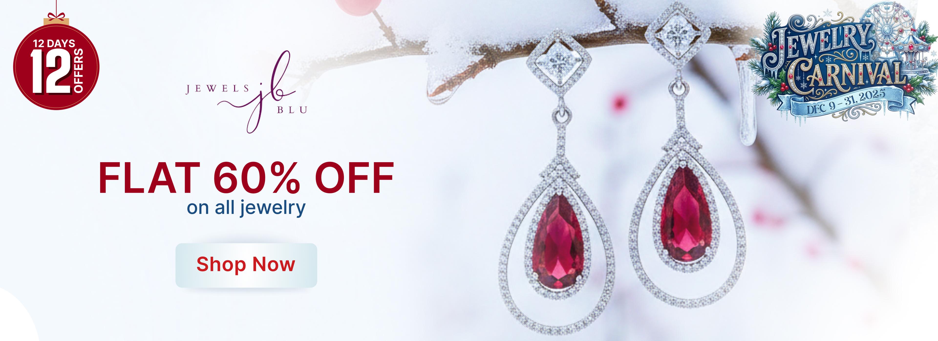 Jewels Blu flat 60% off