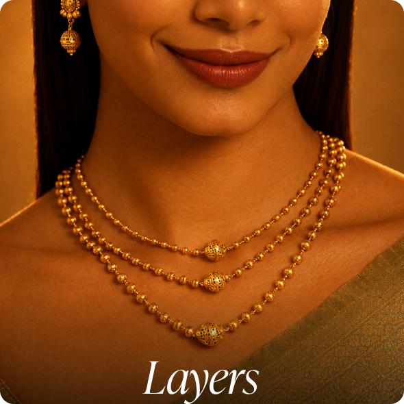 Shop Layered Necklaces for Wedding on Eternz.