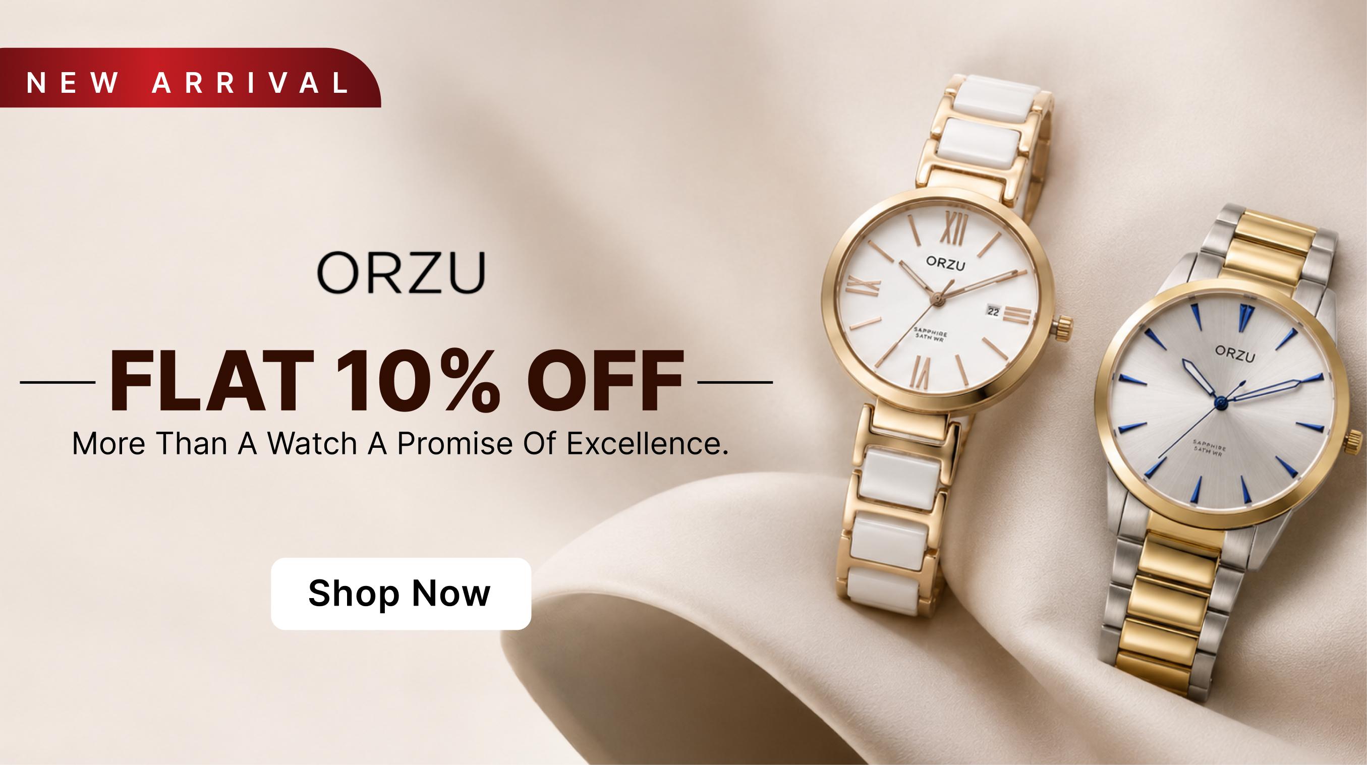Shop Orzu watches on Eternz.