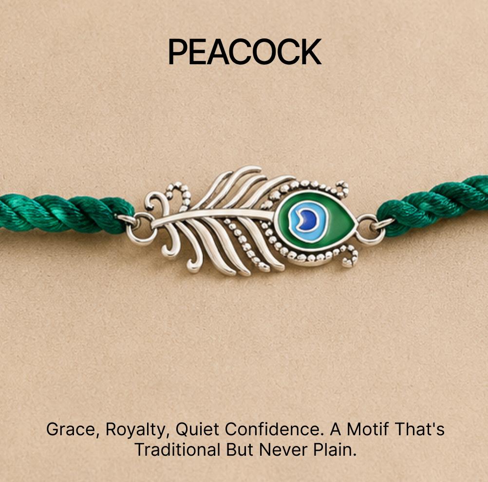 Shop Peacock Rakhi on Eternz.