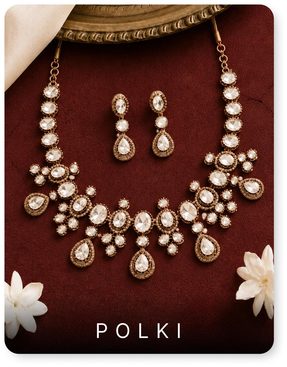 Shop wedding polki jewellery at Eternz.