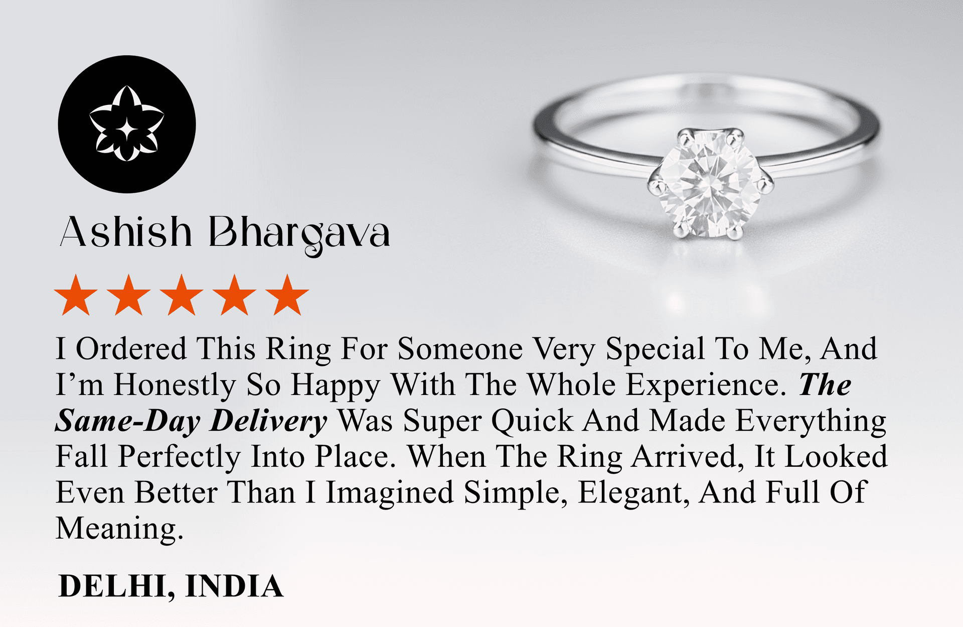 Testimonial from Ashish