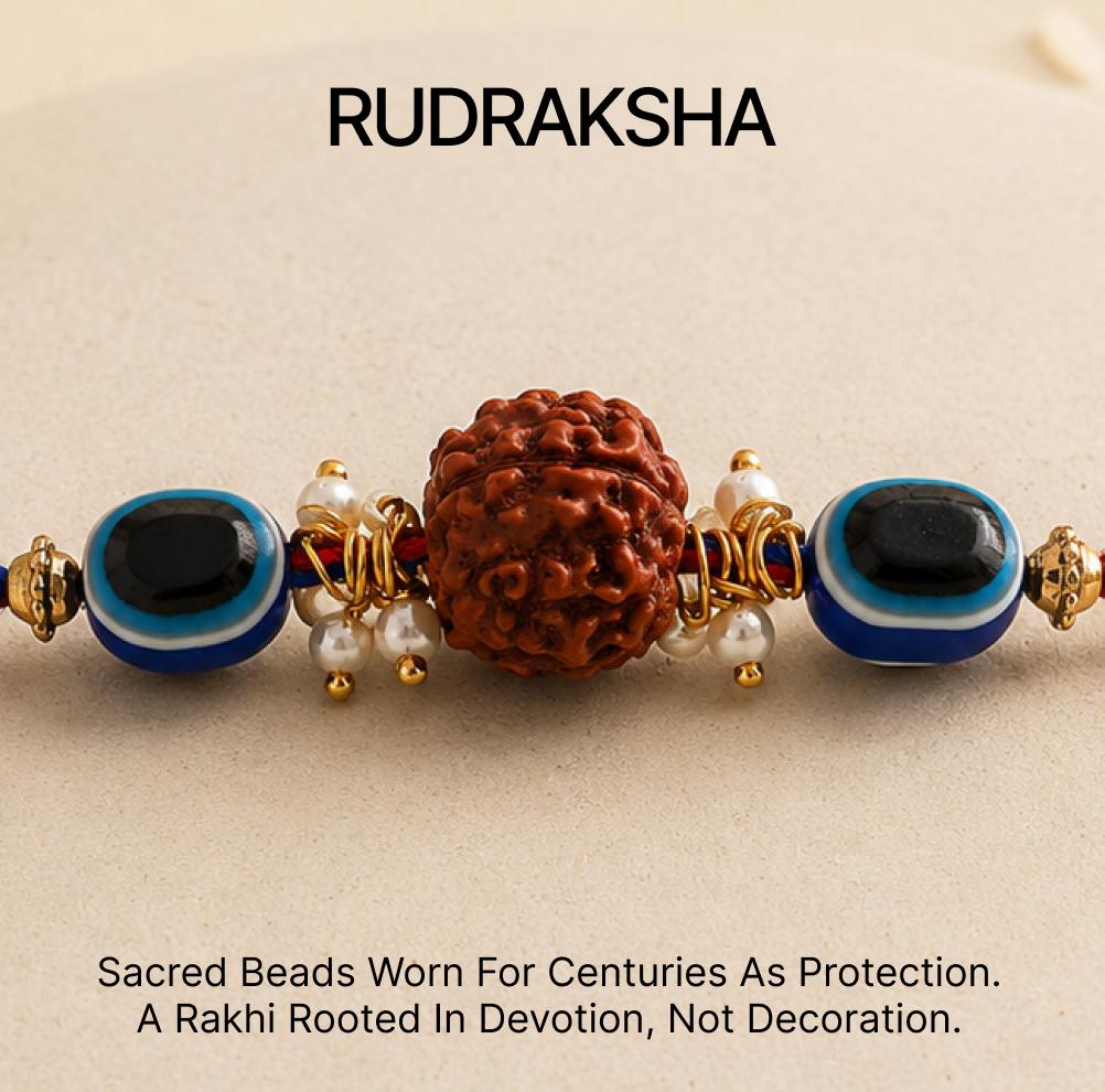 Shop Rudraksh Rakhis on Eternz.