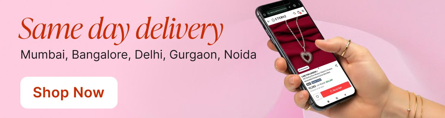 Shop jewelry with same day delivery on Eternz.