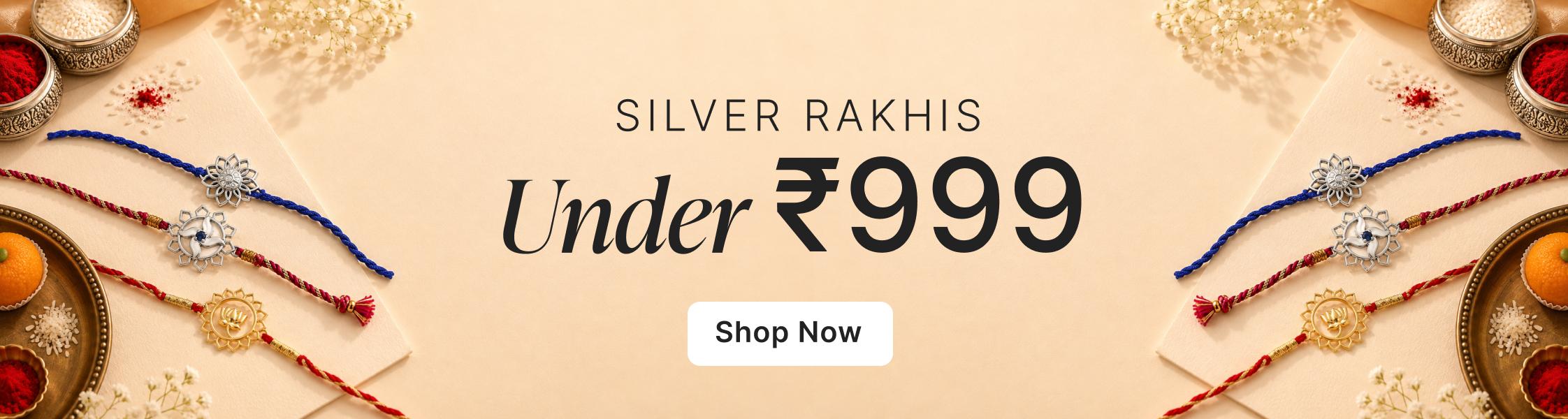 Silver Rakhi under 999