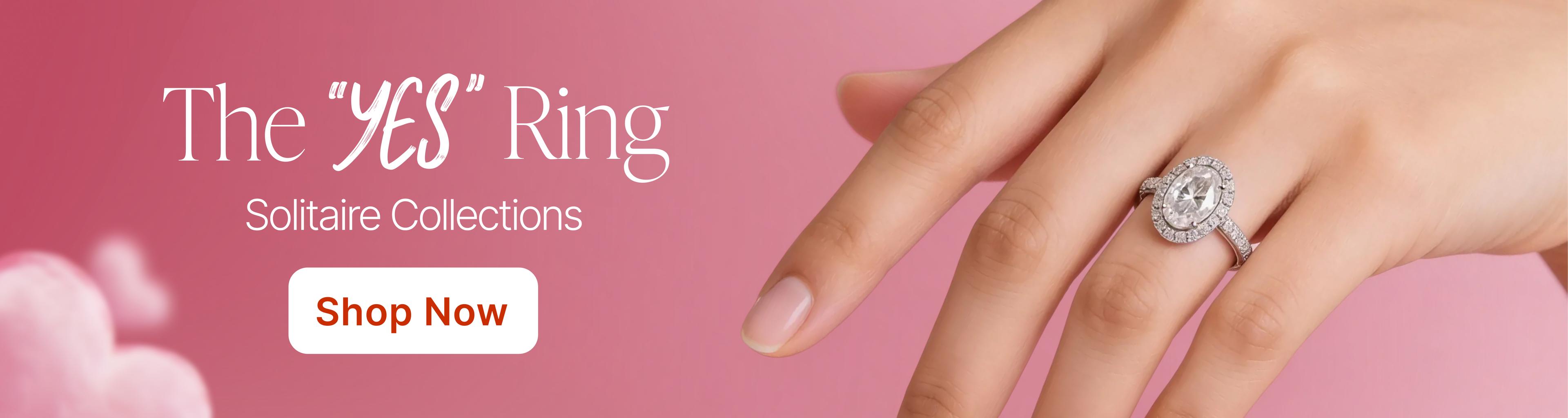 Shop solitaire rings for women on eternz.