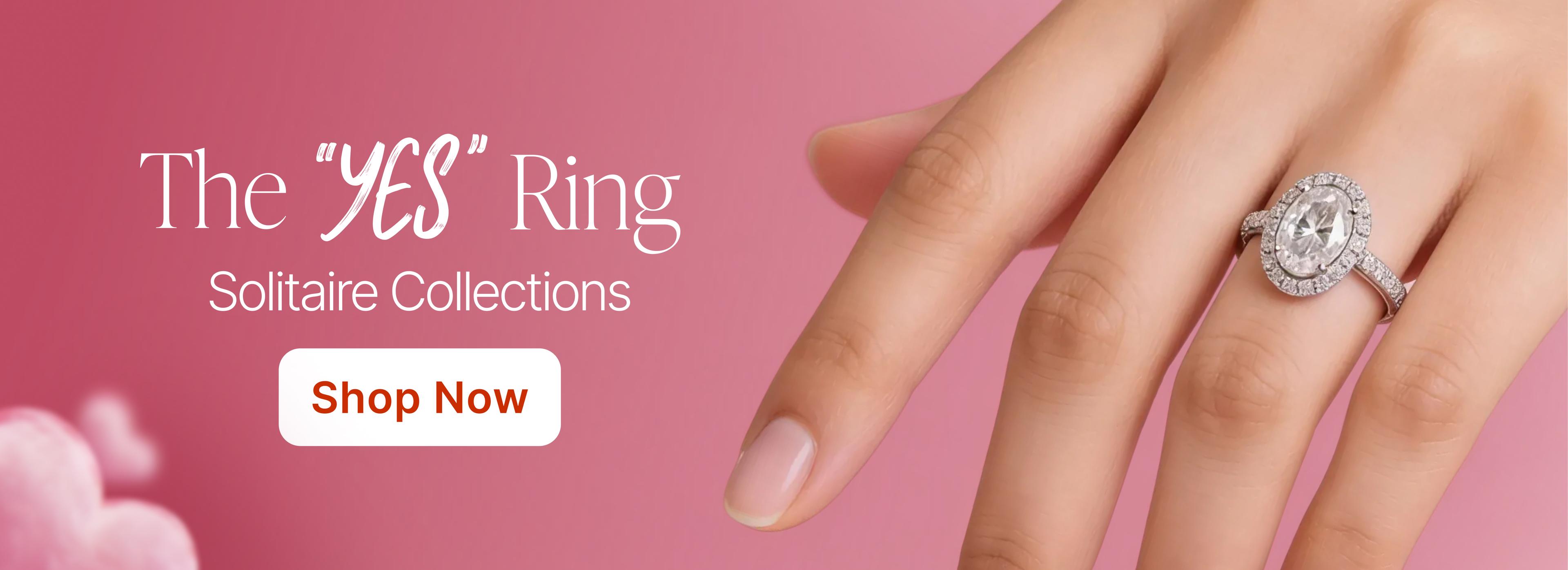 Shop solitaire rings for women on eternz.