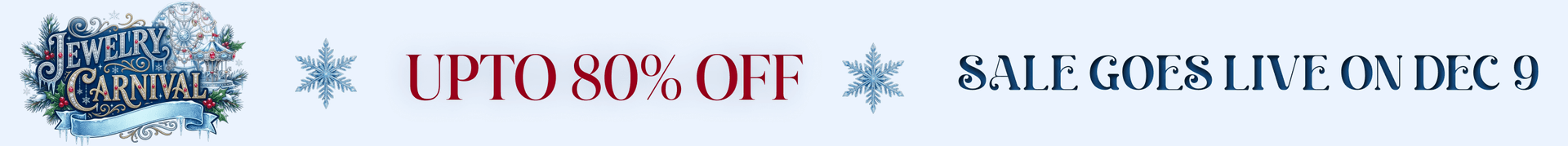 Jewelry Carnival Sale goes live on 9th