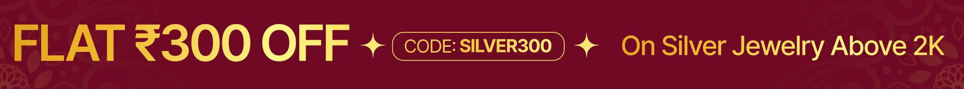 Rs 1000 Off on all silver Jewelry