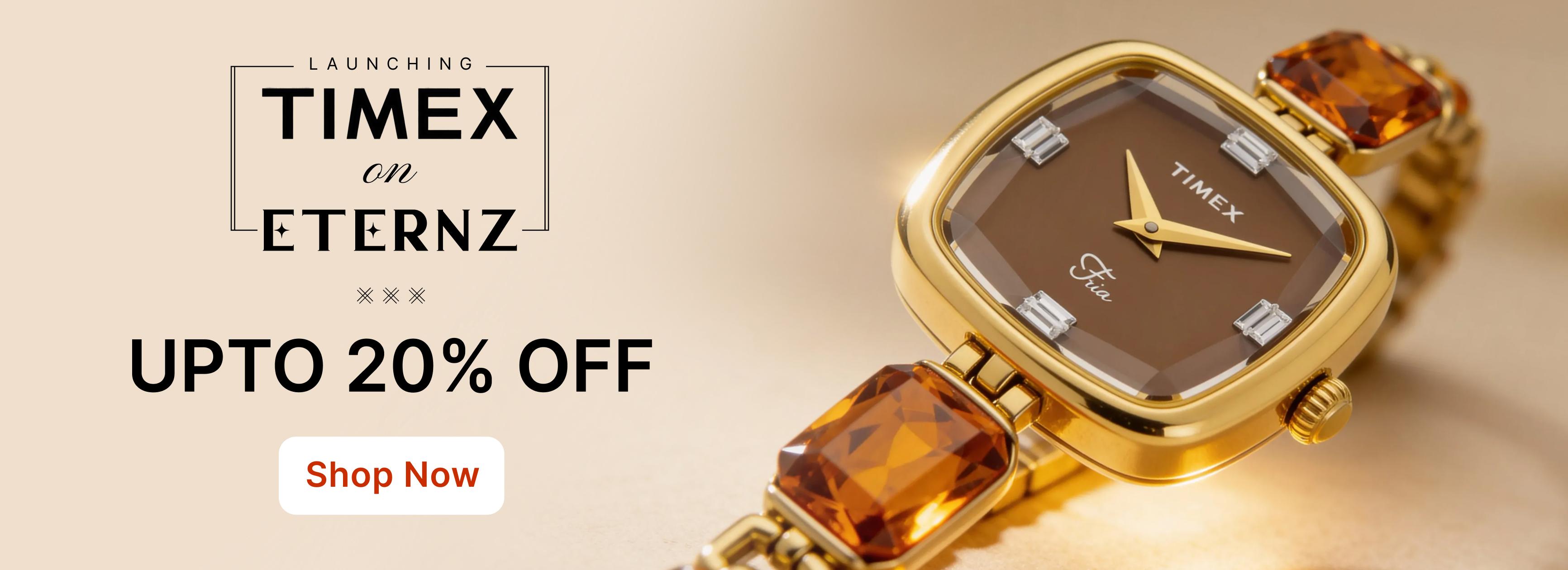 Shop Timex watches on Eternz.