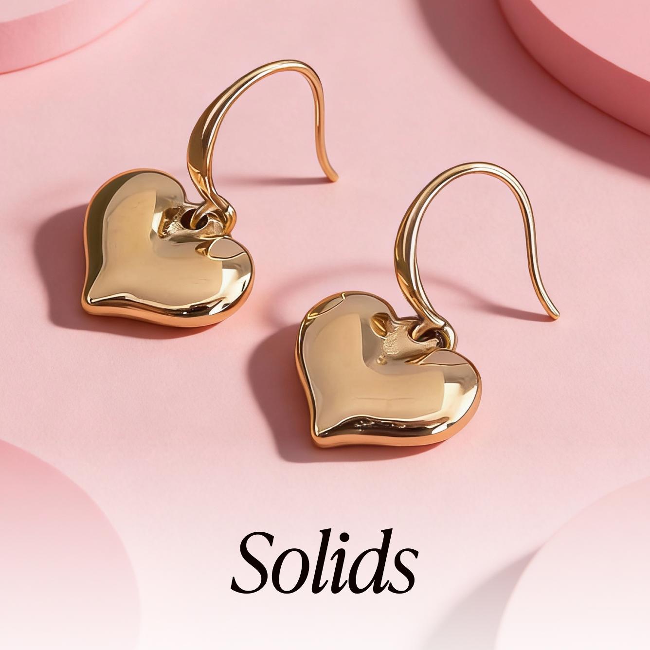 Shop 'Solids' collection - Minimalist solid gold and silver finish jewelry on Eternz