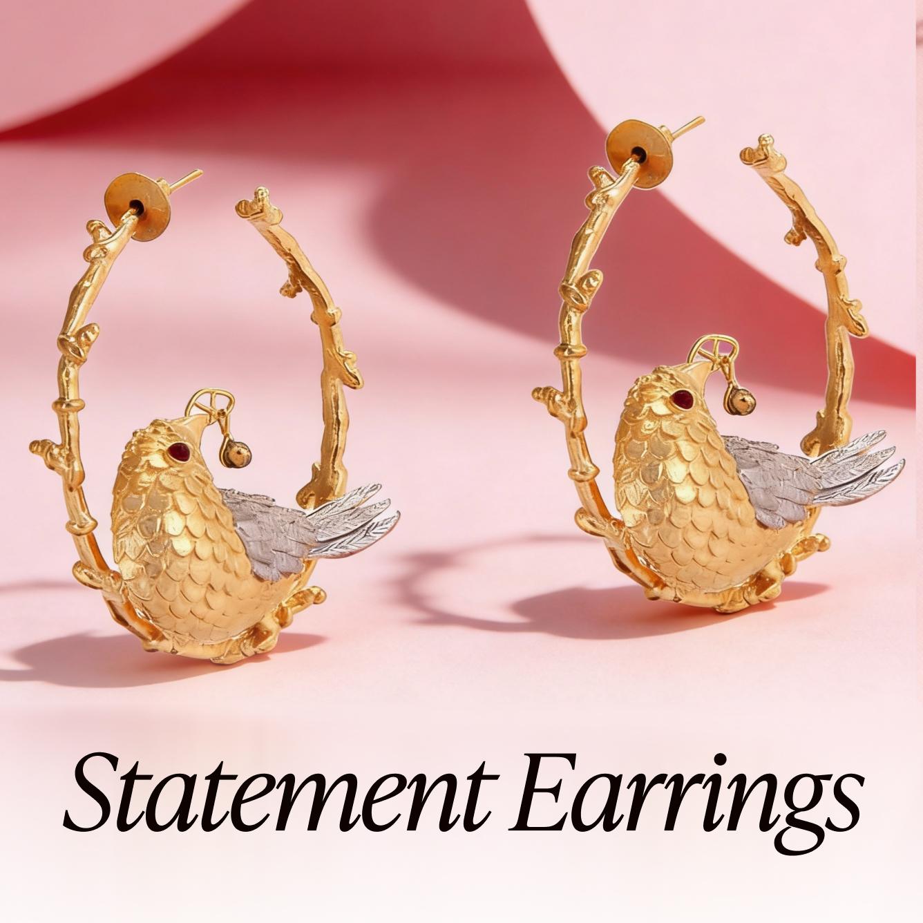 Shop bold Statement Earrings and party wear jewelry on Eternz.