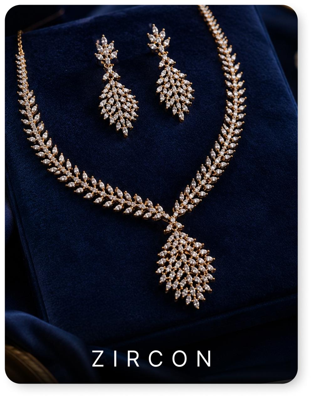 Shop wedding zircon diamond jewellery at Eternz.