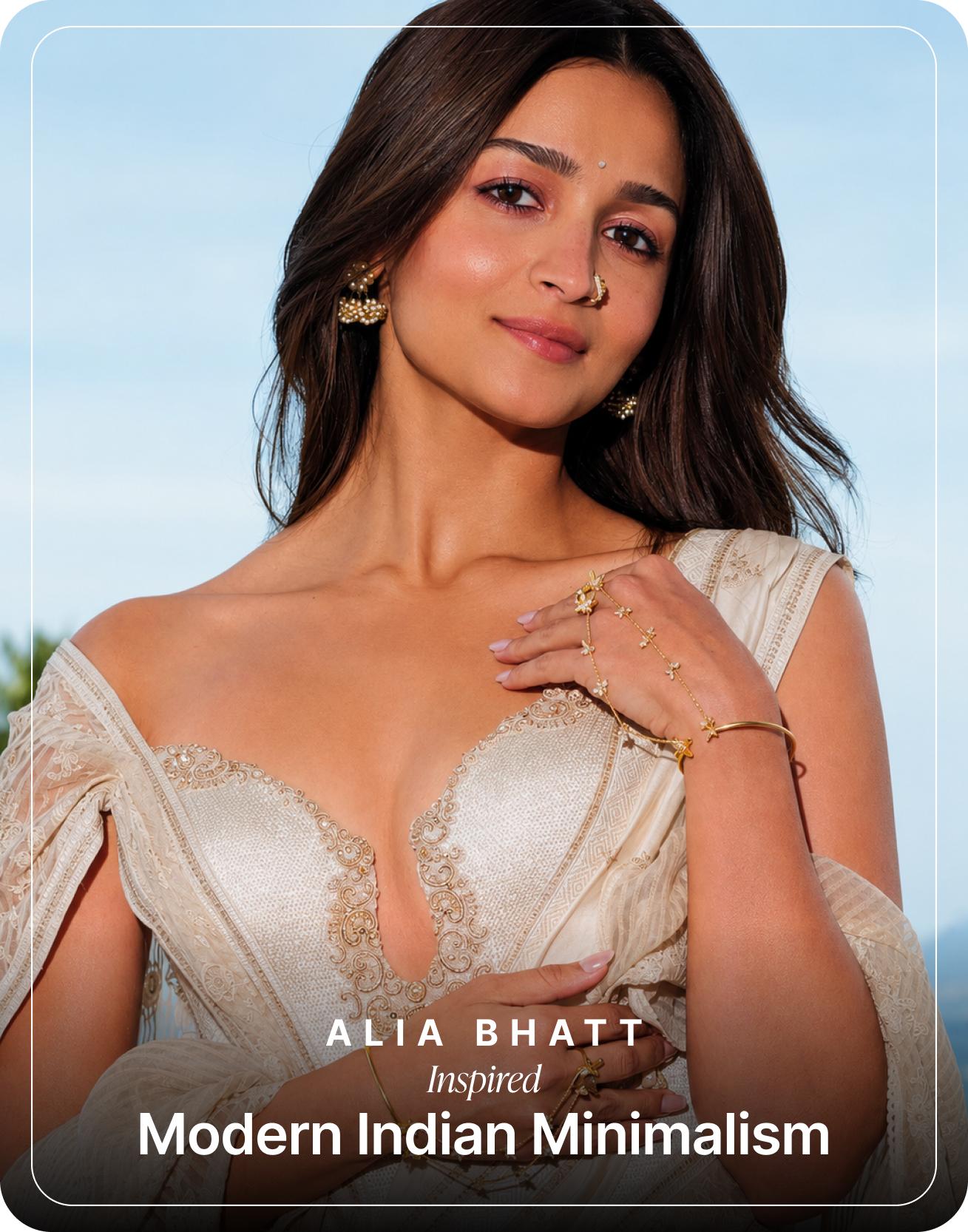 Shop Alia Bhat's Minimal Earrings Look on Eternz.