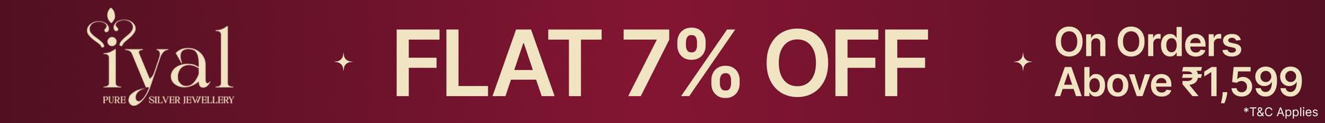 Flat 7% off