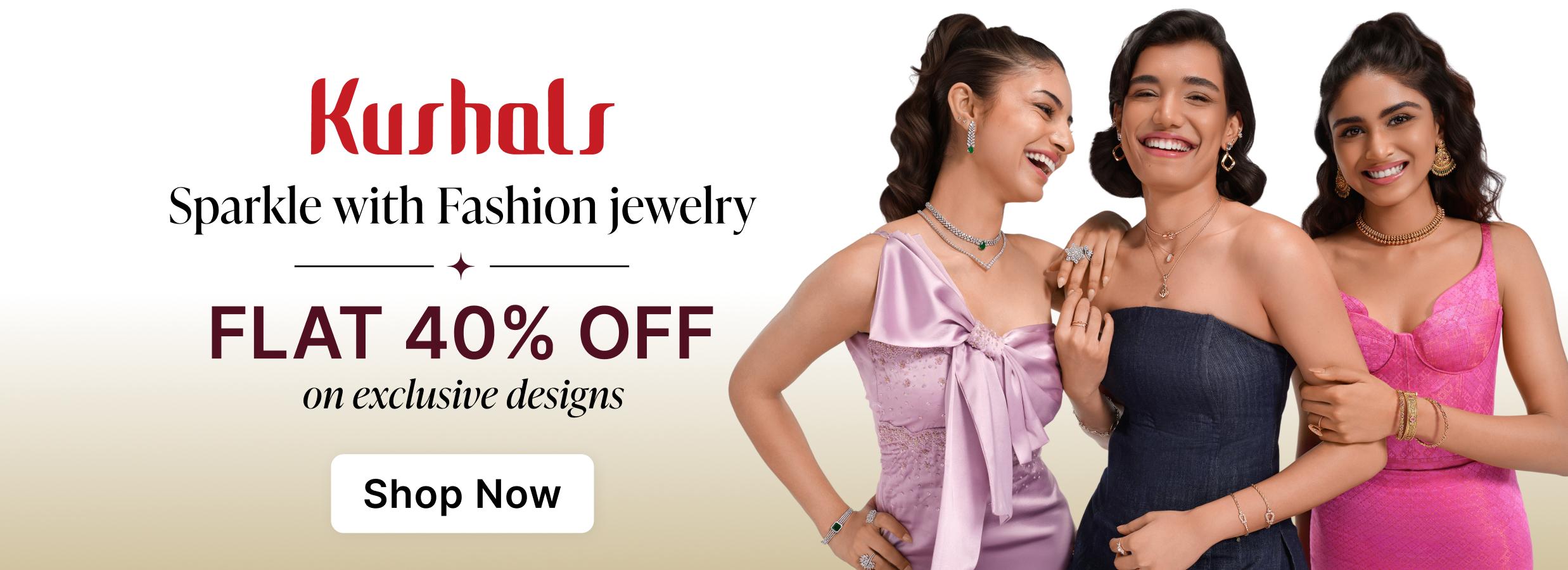 Kushal's Jewelry on Flat 40% off