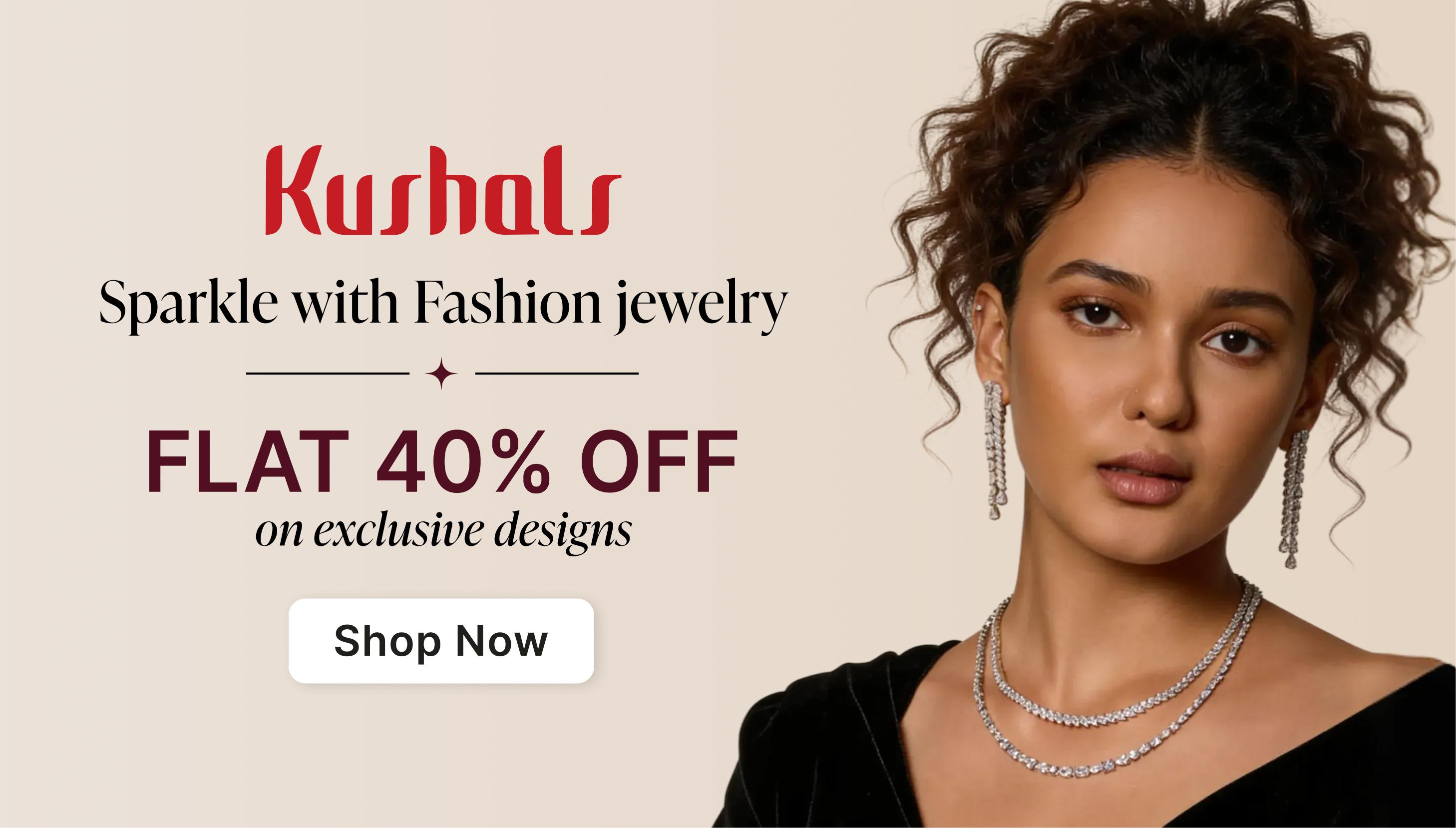 Kushal's Jewelry on Flat 40% off
