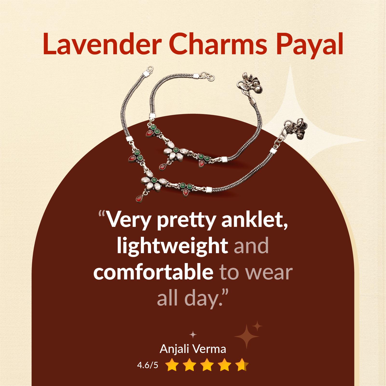 Lavendar Charms Payal