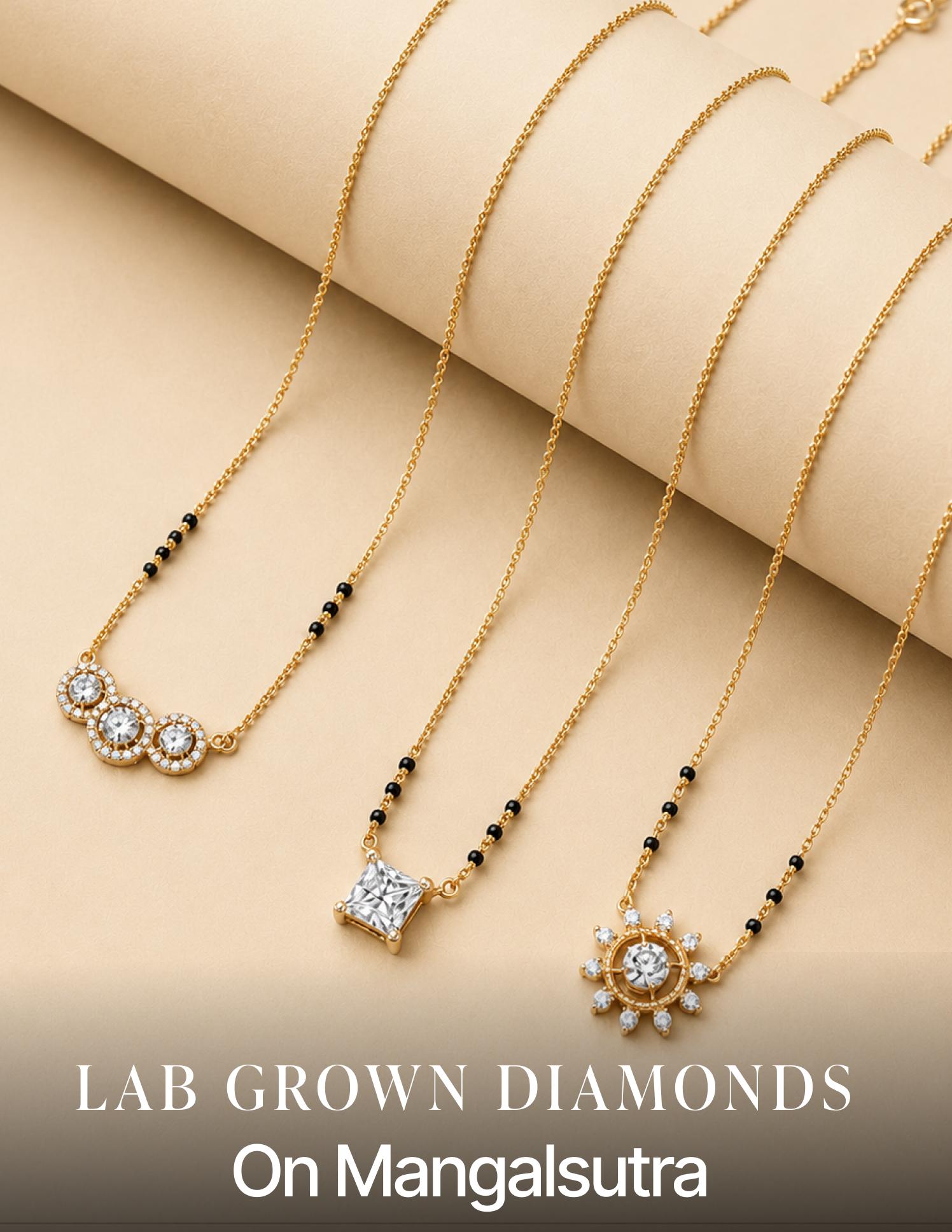 Shop Mangalsutra with Lab Grown Diamonds on Eternz.