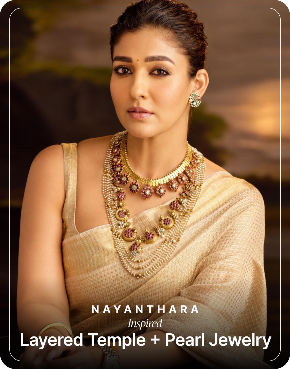 Shop Nayanthara's Temple Jewellery on Eternz.