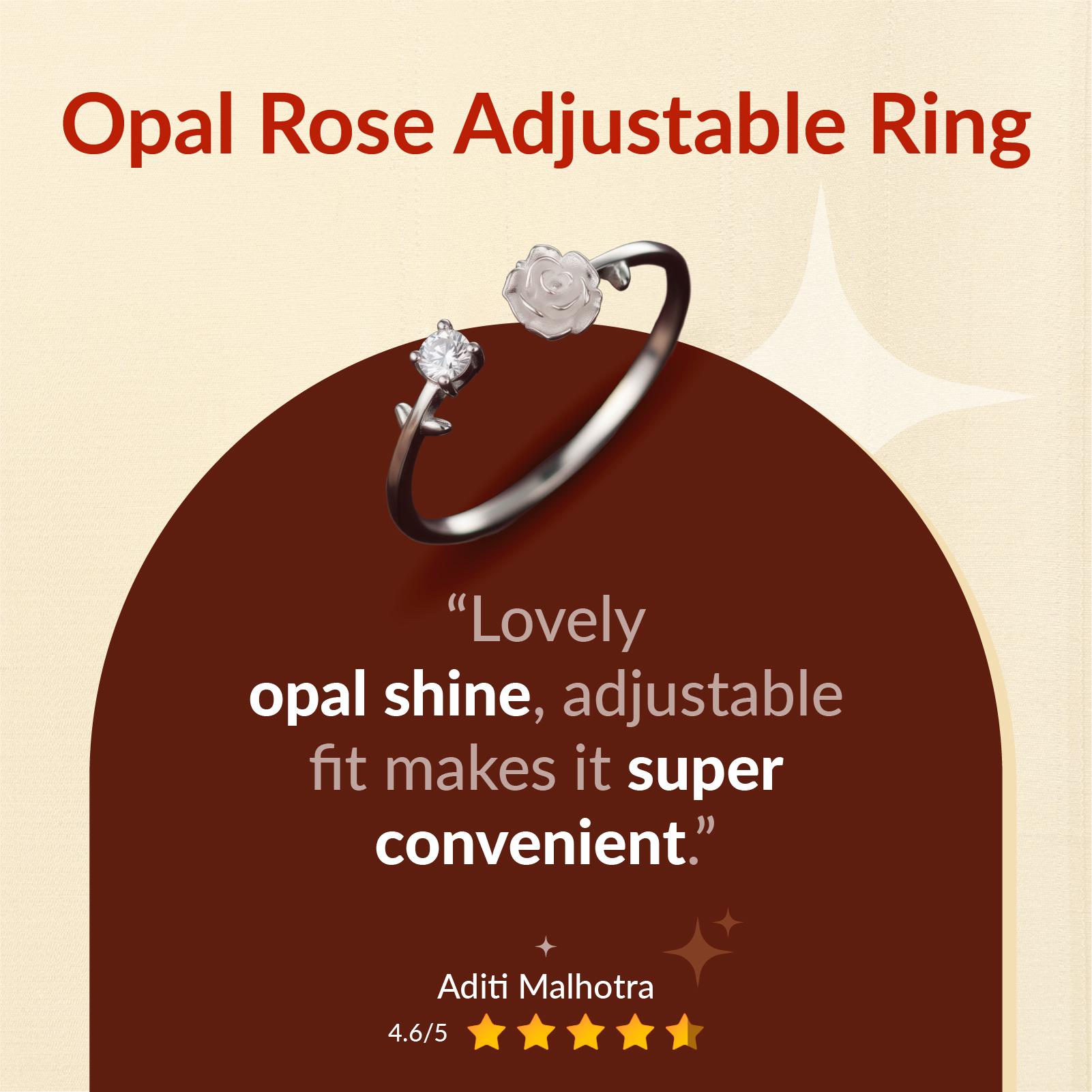 Opal Rose Ring