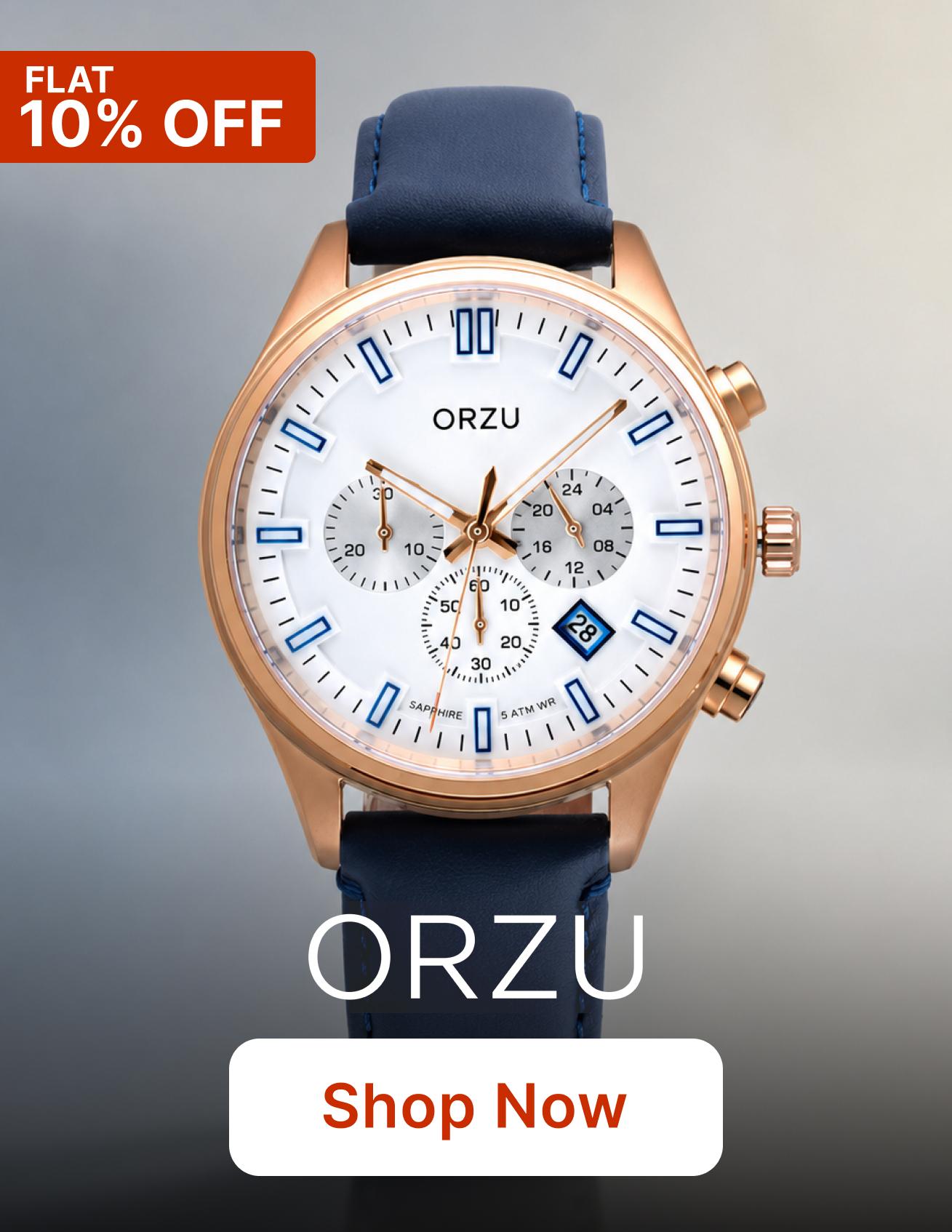 Shop Orzu watches on Eternz.