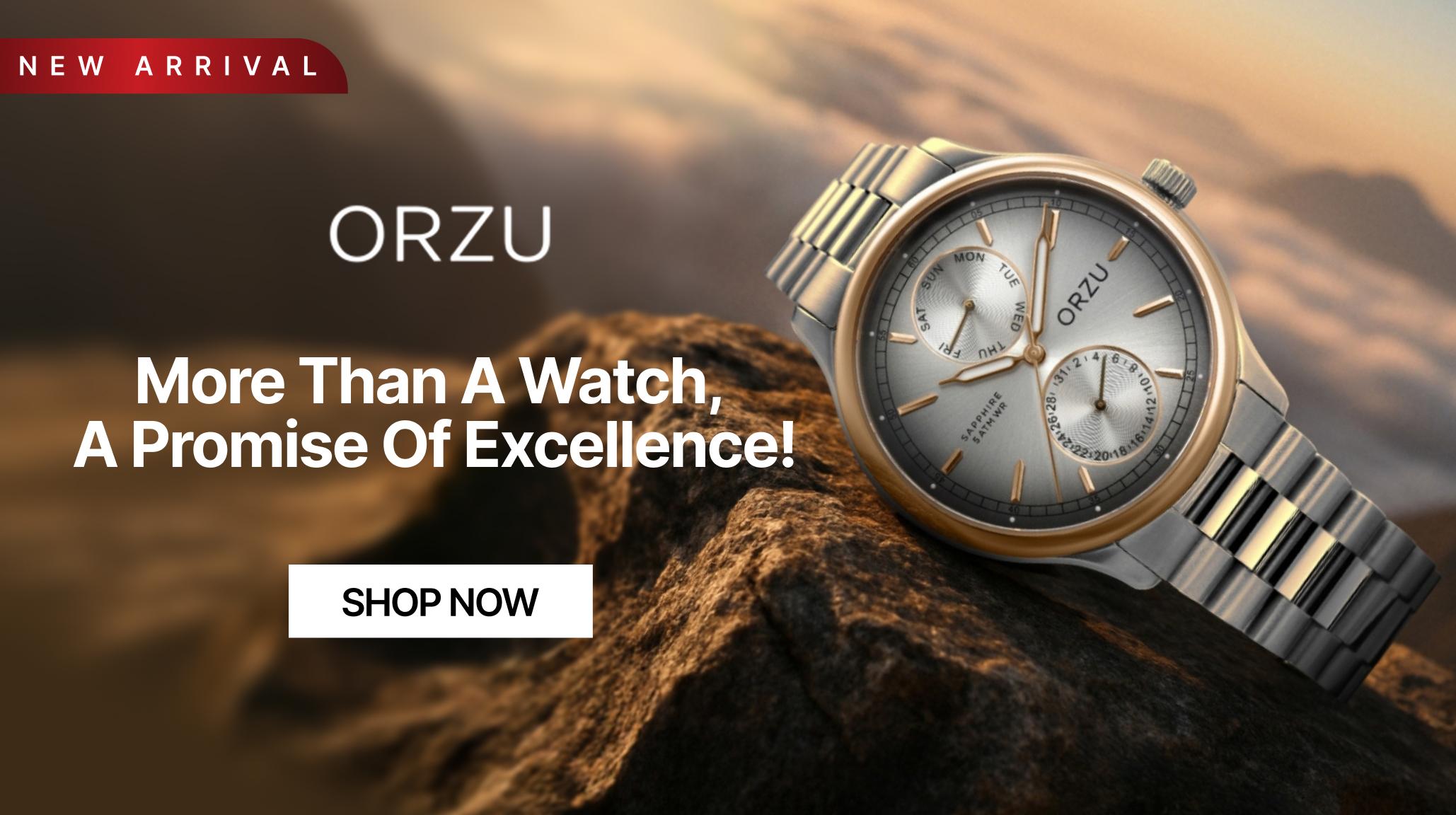 Shop Orzu watches on Eternz.