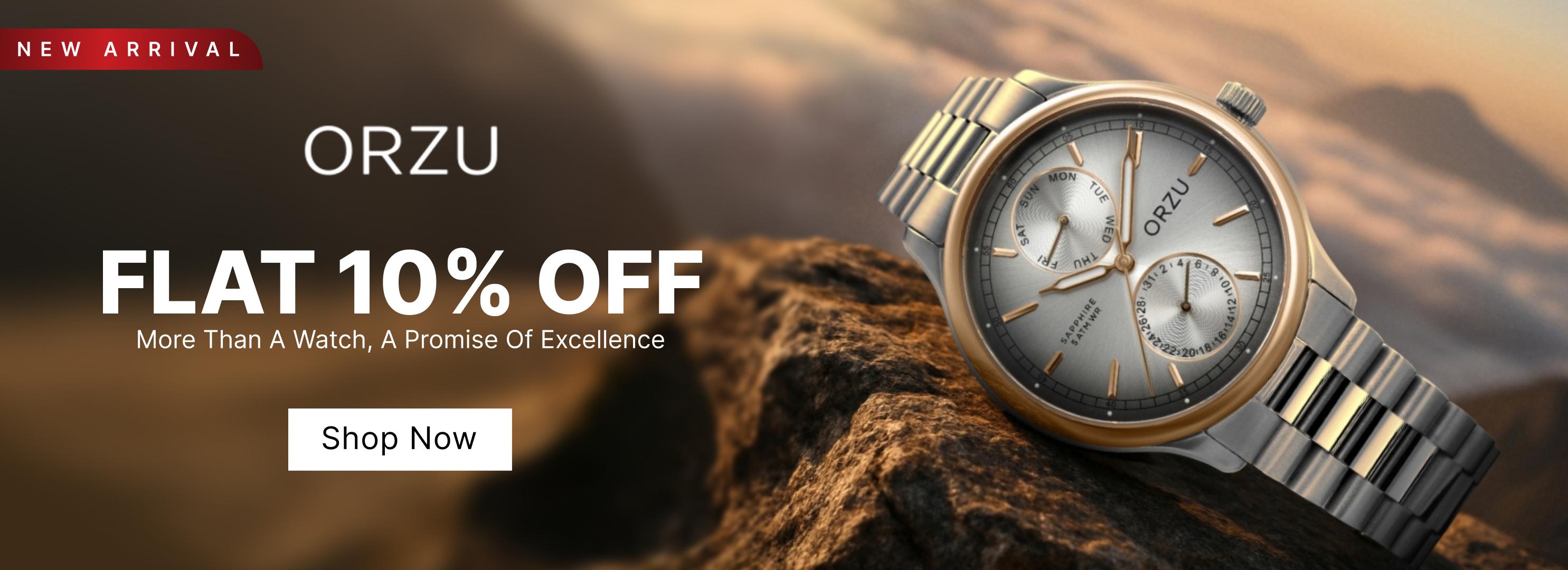 Shop Orzu watches on Eternz.
