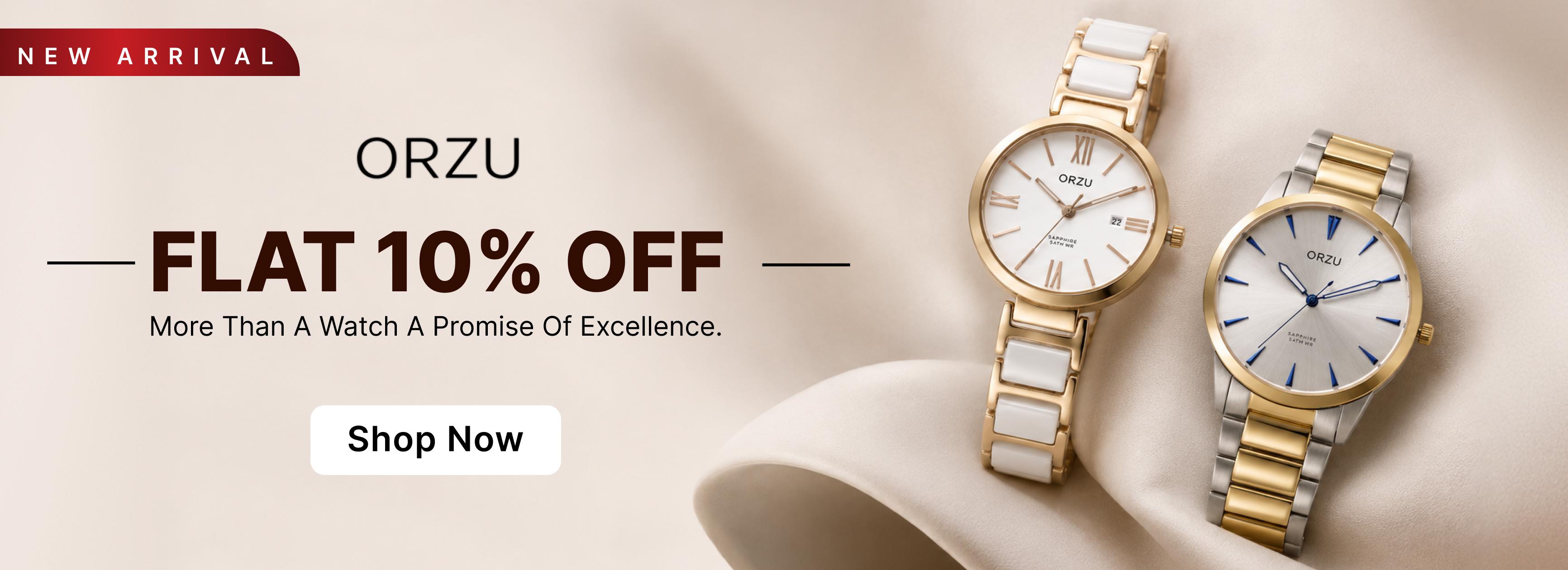 Shop Orzu watches on Eternz.