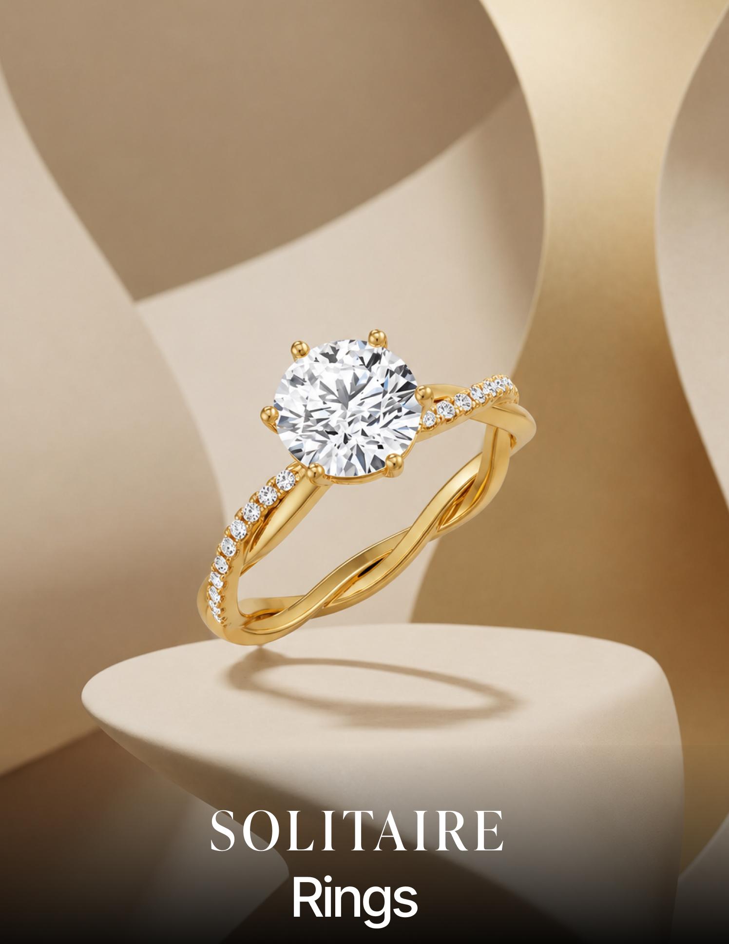 Shop Lab Grown Diamond Solitaire Rings on Eternz.
