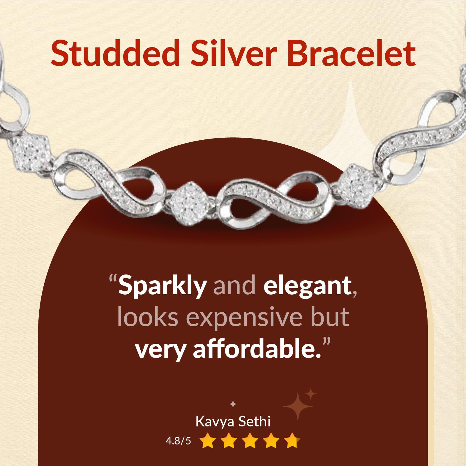 Studded Silver Bracelet