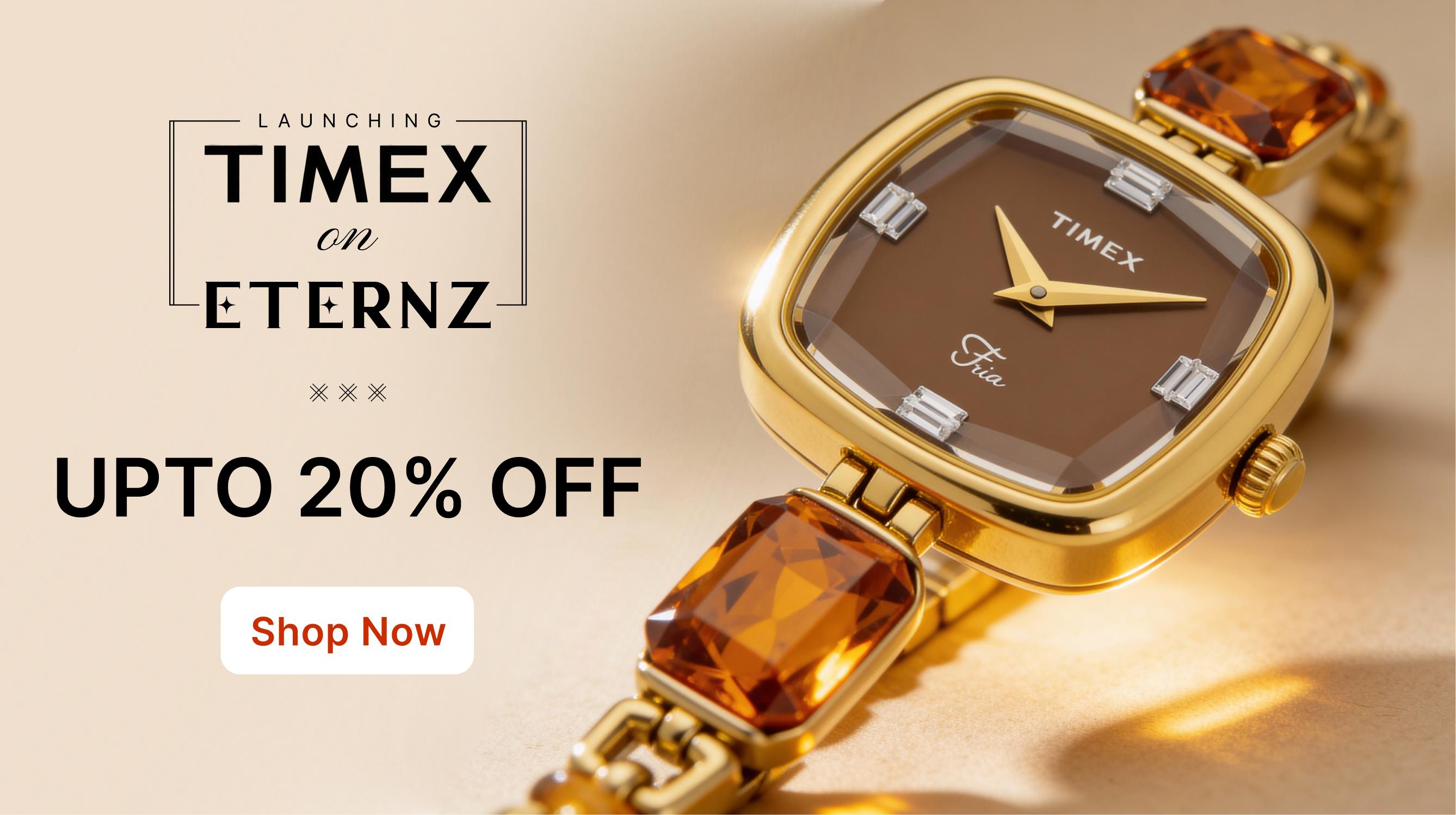 Shop Timex watches on Eternz.