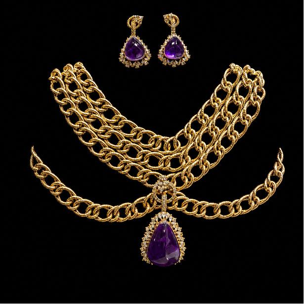 Vantara Amethyst Royale Jewellery Set