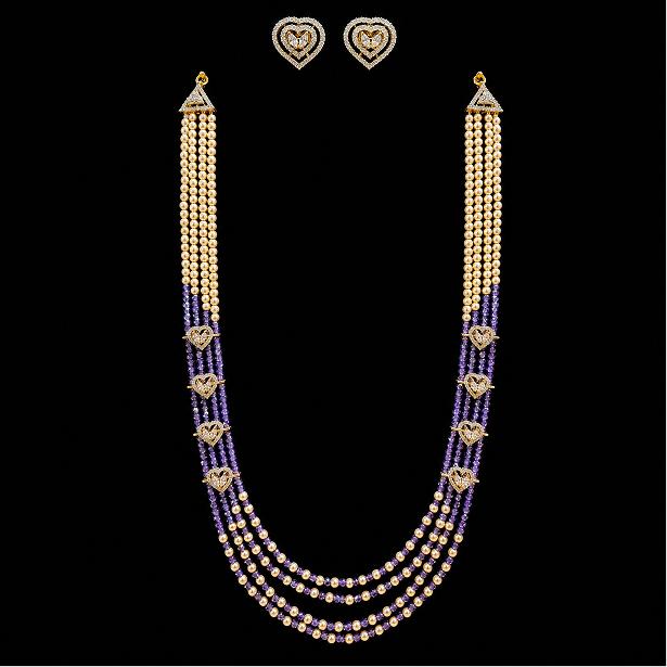 The Lavender Heart Cascade Set