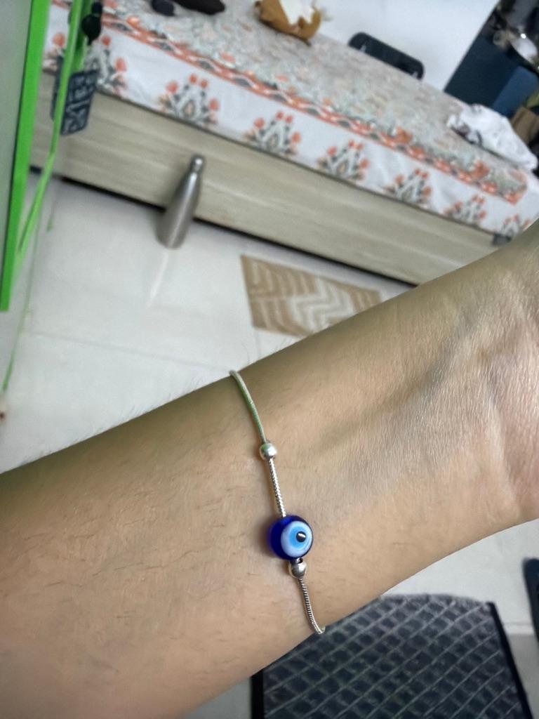 925 Pure Silver Evil Eye Bracelet