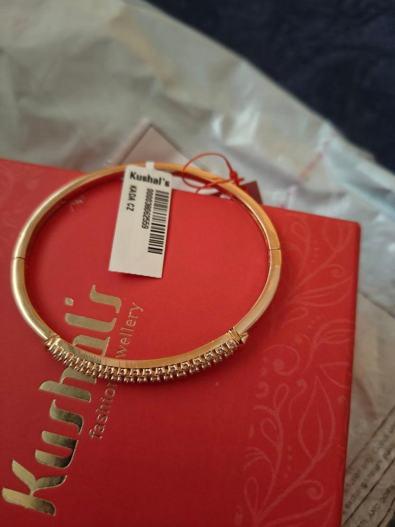 Kushal'S Fashion Jewellery Zircon Kada -159941