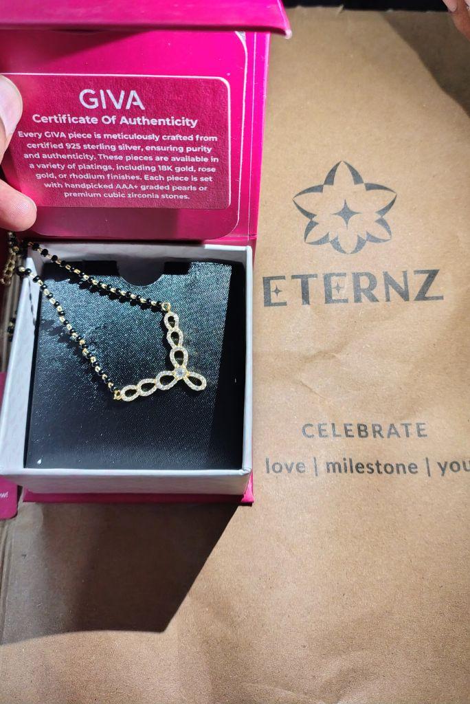 Golden Enamoured In Love Mangalsutra