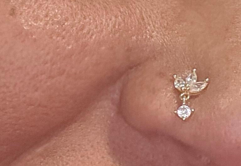 Marquise Bloom Nose Pin