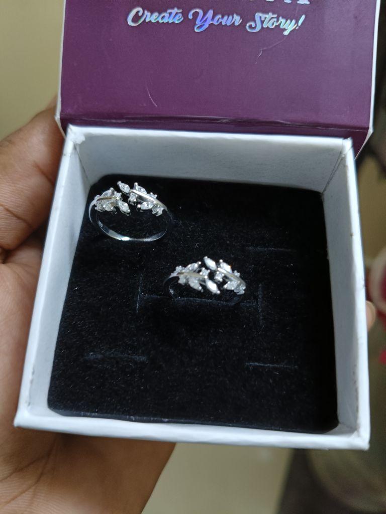 925 Sterling Silver Leaf Adjustable Toe Ring