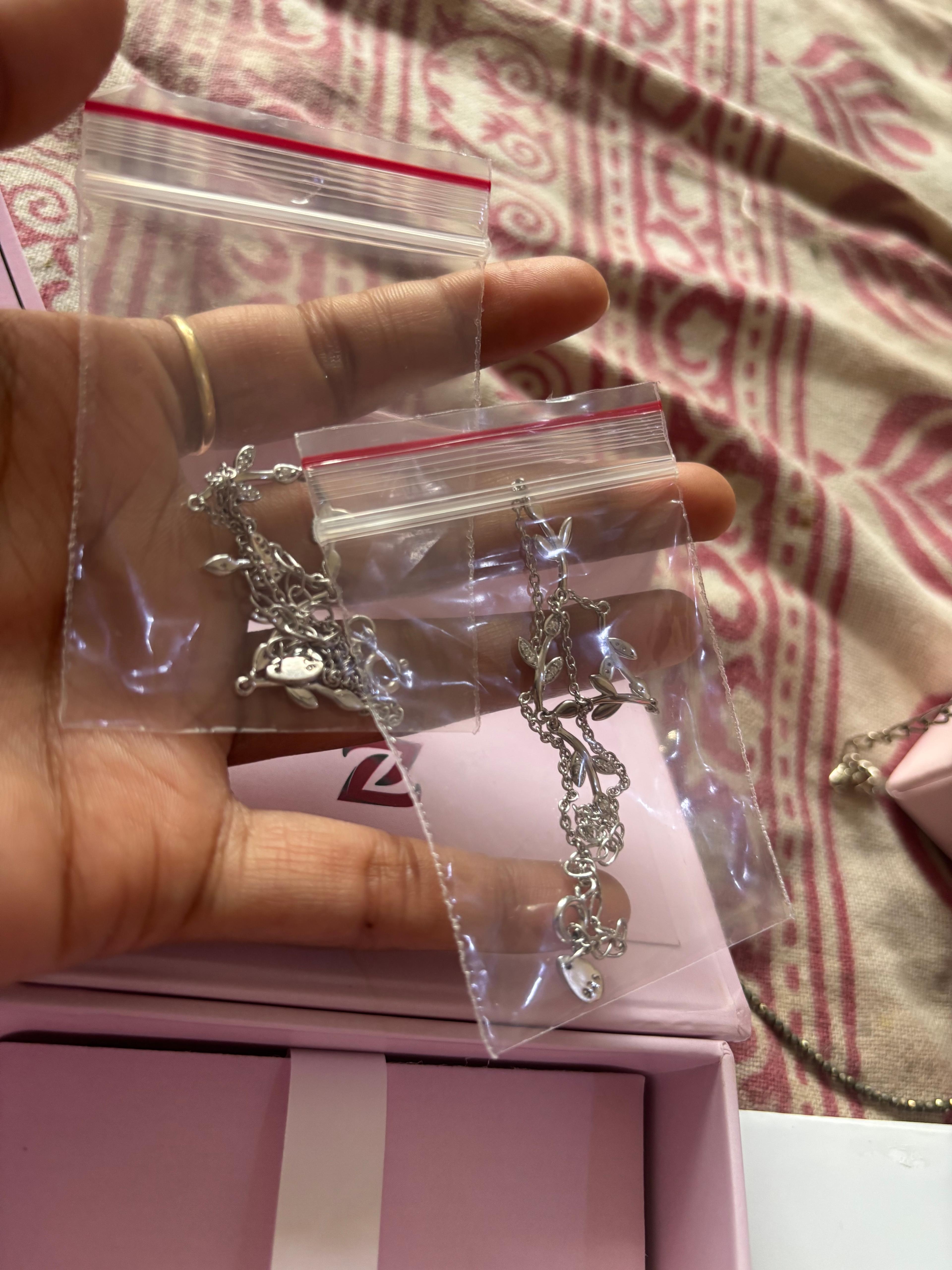 Silver Tree Branches Anklet