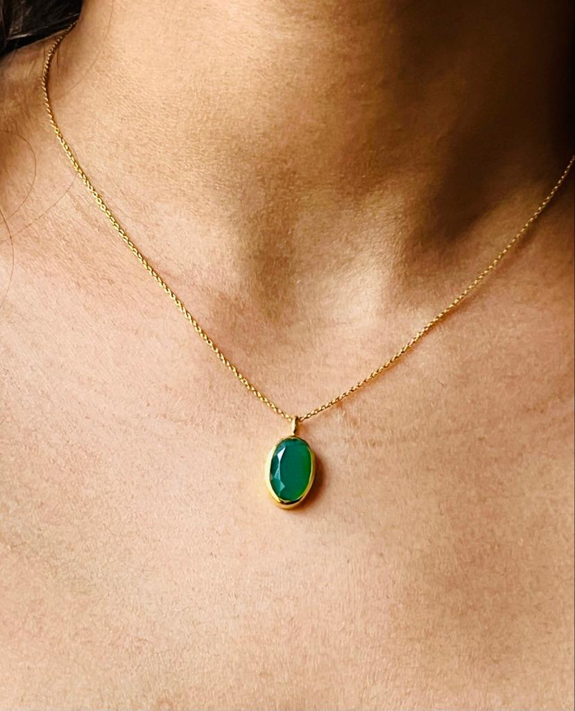 Heart Of Harmony – Green Onyx Necklace For Love, Peace & Emotional Balance